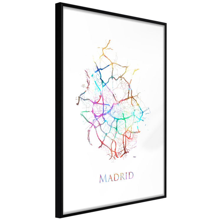 Wall Poster Madrid - colorful map of one of the cities in Spain and English inscription 117906 additionalImage 11