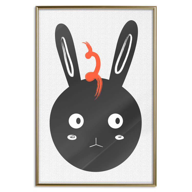 Poster Rabbit Sees Everything - abstract animal with orange fur 122906 additionalImage 16