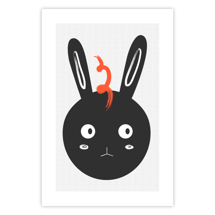 Poster Rabbit Sees Everything - abstract animal with orange fur 122906 additionalImage 19