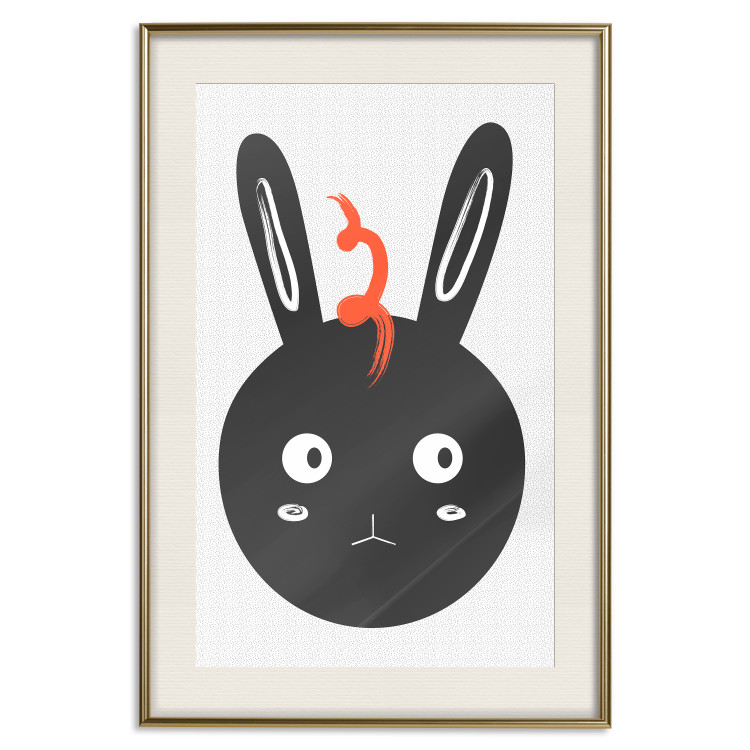 Poster Rabbit Sees Everything - abstract animal with orange fur 122906 additionalImage 19