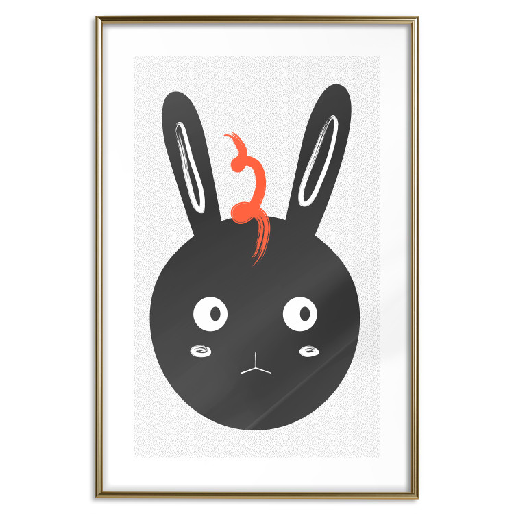 Poster Rabbit Sees Everything - abstract animal with orange fur 122906 additionalImage 16