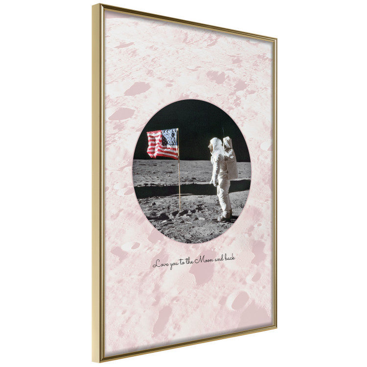 Poster Love You to the Moon and Back - English text on a moon background 123206 additionalImage 12