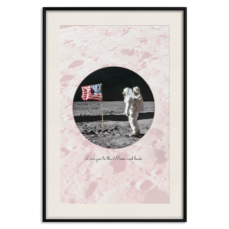 Poster Love You to the Moon and Back - English text on a moon background 123206 additionalImage 18