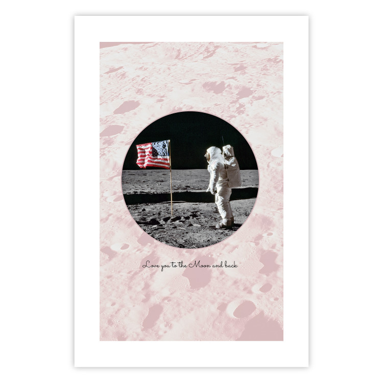 Poster Love You to the Moon and Back - English text on a moon background 123206 additionalImage 19