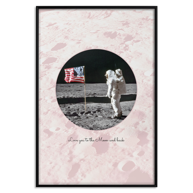 Poster Love You to the Moon and Back - English text on a moon background 123206 additionalImage 18