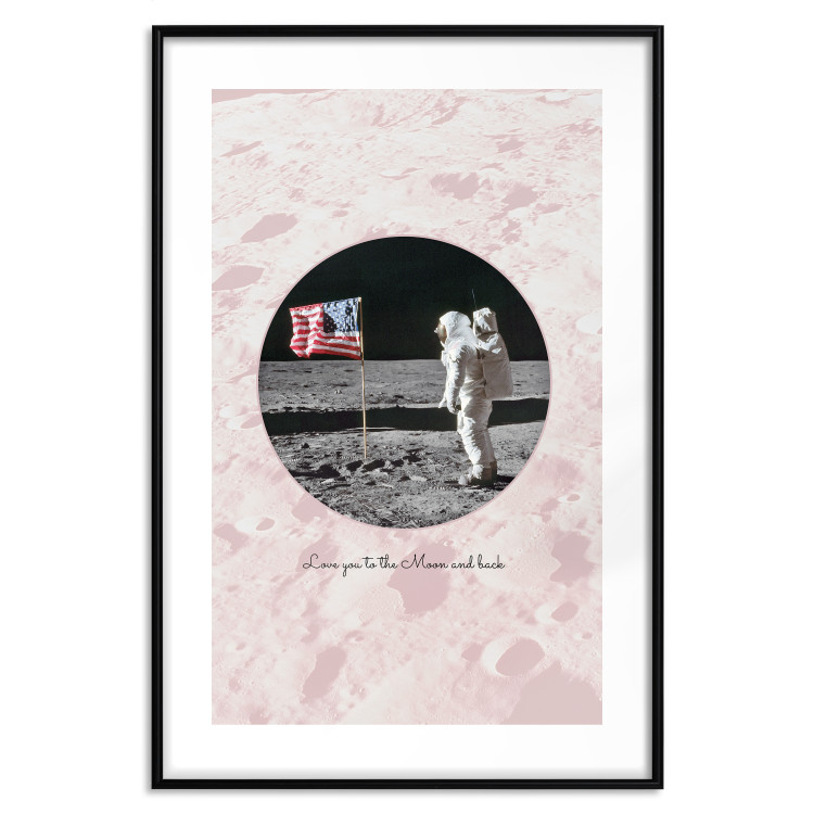 Poster Love You to the Moon and Back - English text on a moon background 123206 additionalImage 15