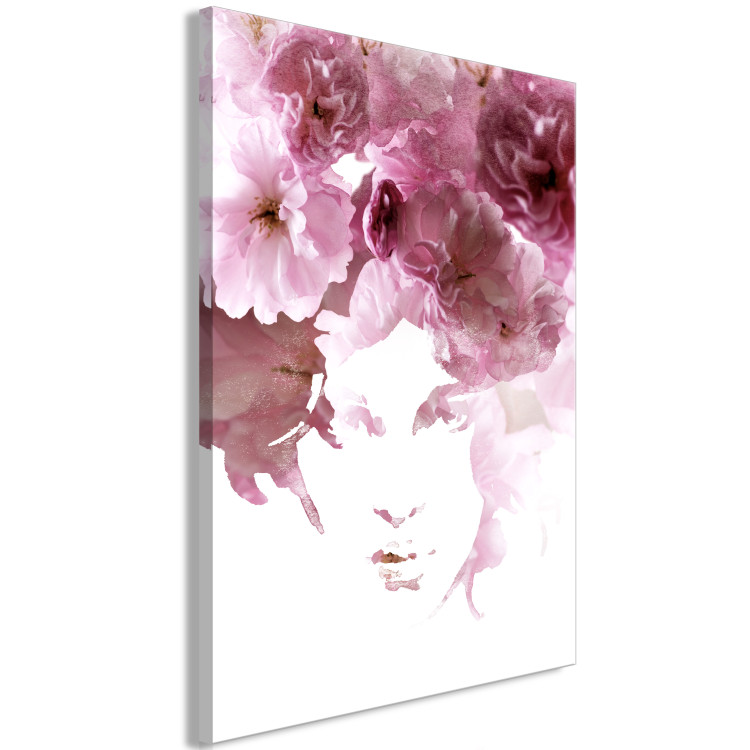 Canvas Floral woman portrait - abstract theme with woman and flowers 123406 additionalImage 2