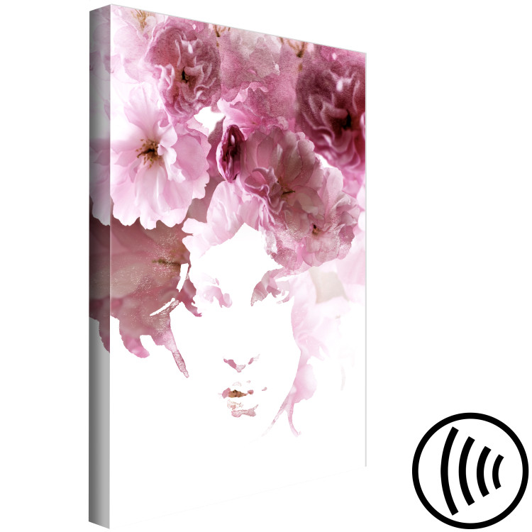 Canvas Floral woman portrait - abstract theme with woman and flowers 123406 additionalImage 6