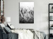 Canvas Blooming lavender - meadow with lavender flowers black and white photo 123806 additionalThumb 3
