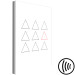 Canvas Another triangle - minimalist graphics in the style of Banksy with geometric figures on a white background 124506 additionalThumb 6