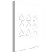 Canvas Another triangle - minimalist graphics in the style of Banksy with geometric figures on a white background 124506 additionalThumb 2