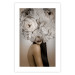 Wall Poster Blossomed - abstract portrait of a woman with white flowers on her head 127306 additionalThumb 19