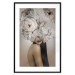 Wall Poster Blossomed - abstract portrait of a woman with white flowers on her head 127306 additionalThumb 15