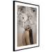 Wall Poster Blossomed - abstract portrait of a woman with white flowers on her head 127306 additionalThumb 6