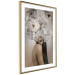 Wall Poster Blossomed - abstract portrait of a woman with white flowers on her head 127306 additionalThumb 7