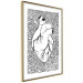 Wall Poster Pure Heart - black and white human heart on abstract patterns background 127906 additionalThumb 7