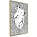 Wall Poster Pure Heart - black and white human heart on abstract patterns background 127906 additionalThumb 14