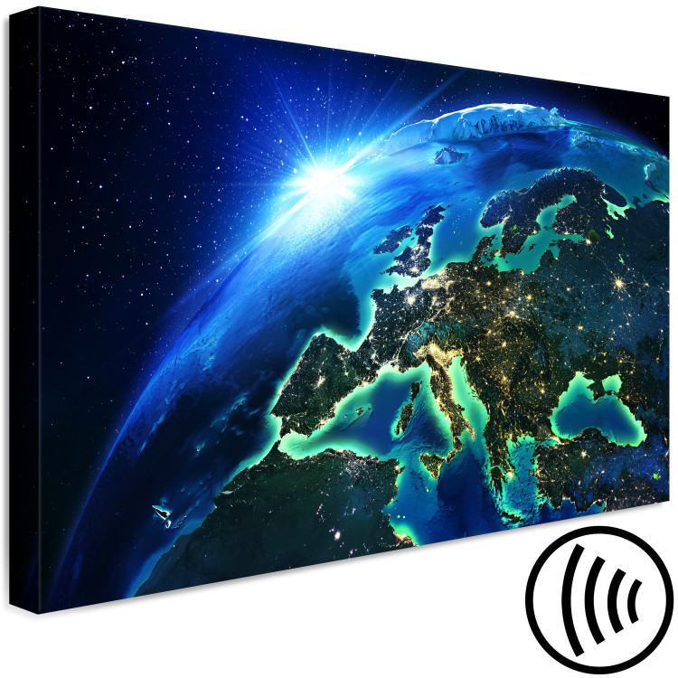 Canvas Blue Planet (1-part) wide - Europe seen from space 128606 additionalImage 6