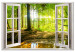 Large canvas print Window: View on Forest [Large Format] 128706