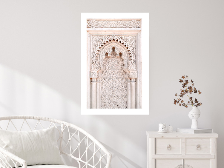 Wall Poster Lacy Radiance - beige architecture of a column adorned with ornaments 129506 additionalImage 3