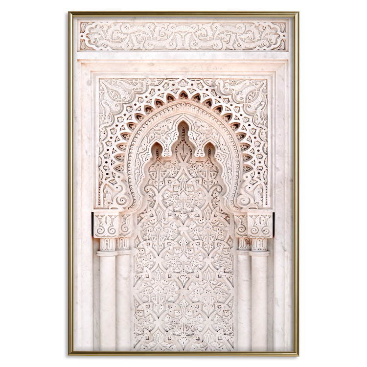 Wall Poster Lacy Radiance - beige architecture of a column adorned with ornaments 129506 additionalImage 17