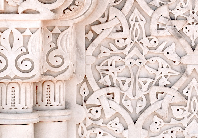 Wall Poster Lacy Radiance - beige architecture of a column adorned with ornaments 129506 additionalImage 10