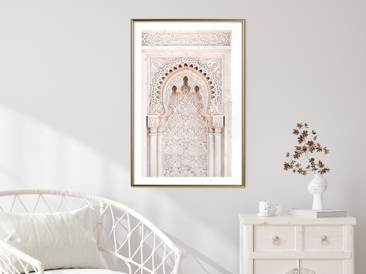 Wall Poster Lacy Radiance - beige architecture of a column adorned with ornaments 129506 additionalImage 13