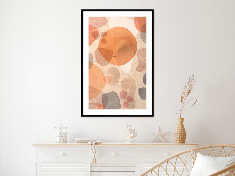 Wall Poster Amber Kaleidoscope - abstract texture of geometric figures 129806 additionalImage 18