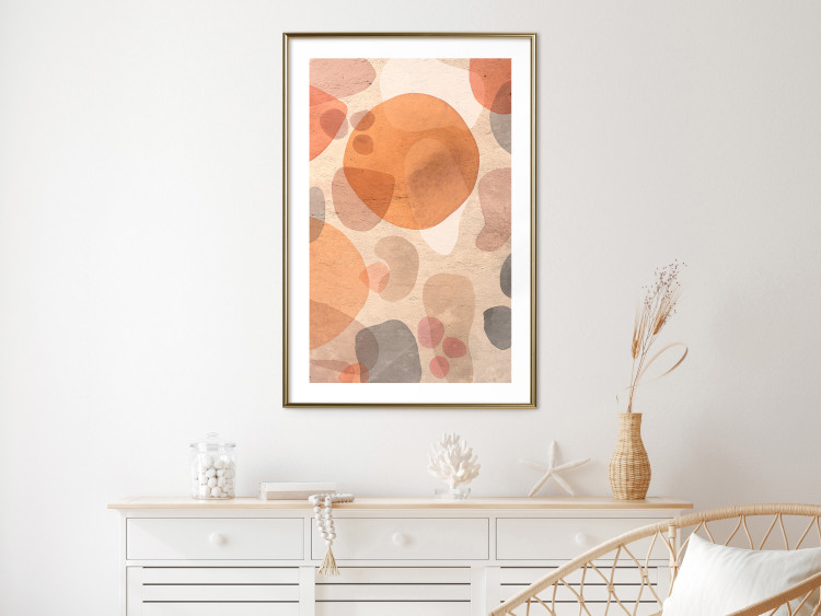 Wall Poster Amber Kaleidoscope - abstract texture of geometric figures 129806 additionalImage 13