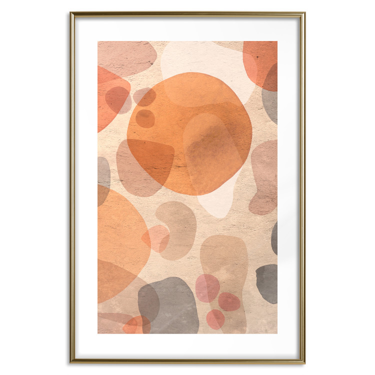 Wall Poster Amber Kaleidoscope - abstract texture of geometric figures 129806 additionalImage 14