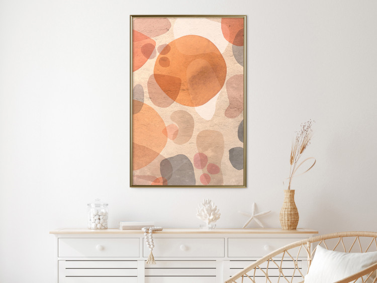 Wall Poster Amber Kaleidoscope - abstract texture of geometric figures 129806 additionalImage 10