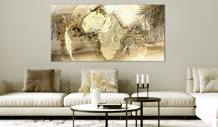 Large canvas print Golden Continent II [Large Format] 130306 additionalImage 6