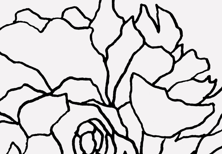 Wall Poster Gardener - abstract line art of a woman with flowers on a white background 132206 additionalImage 9
