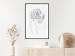 Wall Poster Gardener - abstract line art of a woman with flowers on a white background 132206 additionalThumb 23