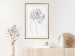 Wall Poster Gardener - abstract line art of a woman with flowers on a white background 132206 additionalThumb 22