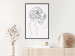 Wall Poster Gardener - abstract line art of a woman with flowers on a white background 132206 additionalThumb 4