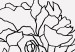 Wall Poster Gardener - abstract line art of a woman with flowers on a white background 132206 additionalThumb 9