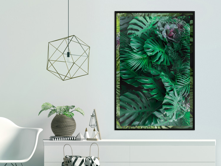 Poster Dense Jungle - plant composition of tropical greenish jungle 134506 additionalImage 4