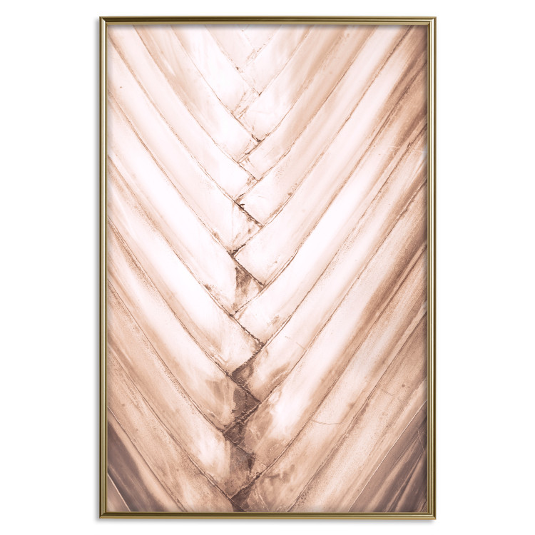Wall Poster Palm Structure - tropical texture of light wooden planks 135306 additionalImage 3