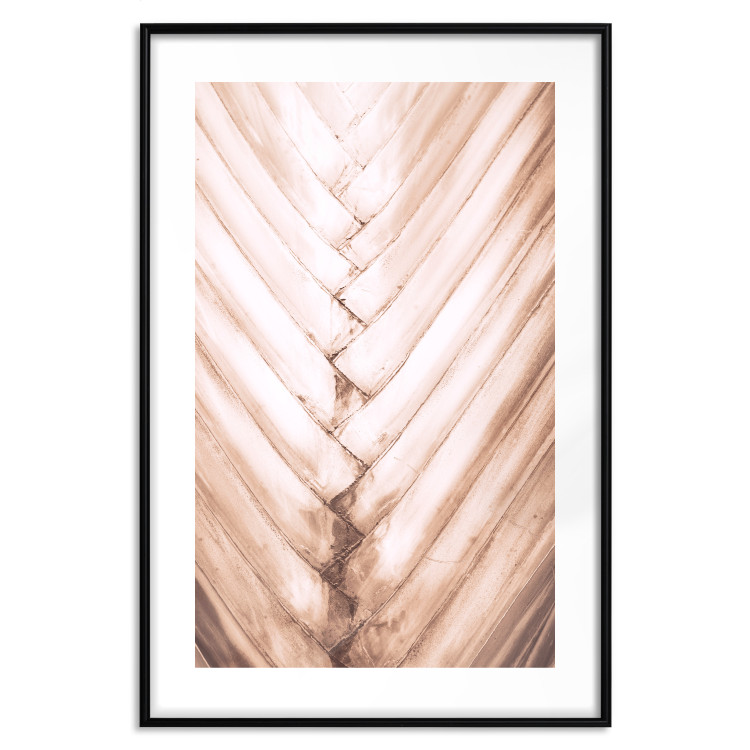 Wall Poster Palm Structure - tropical texture of light wooden planks 135306 additionalImage 2