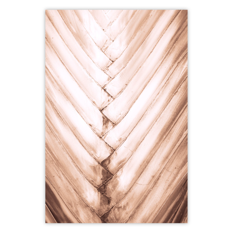 Wall Poster Palm Structure - tropical texture of light wooden planks 135306