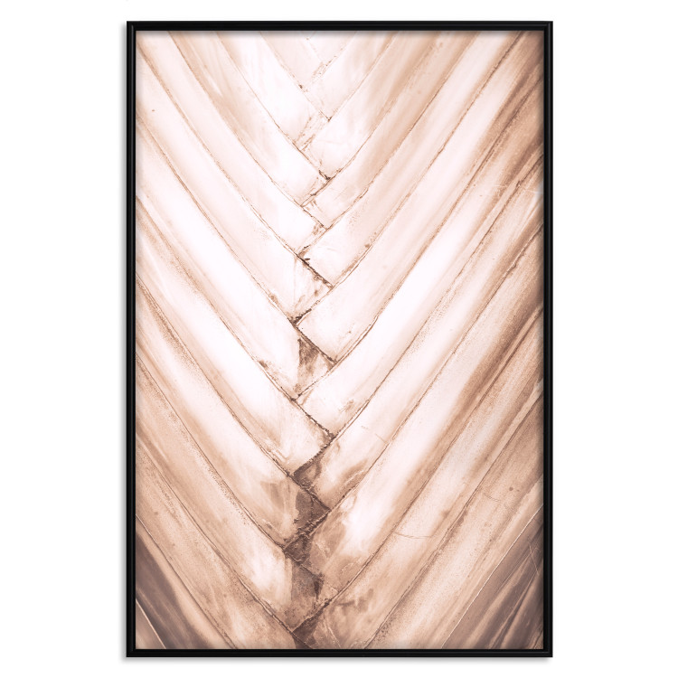 Wall Poster Palm Structure - tropical texture of light wooden planks 135306 additionalImage 4