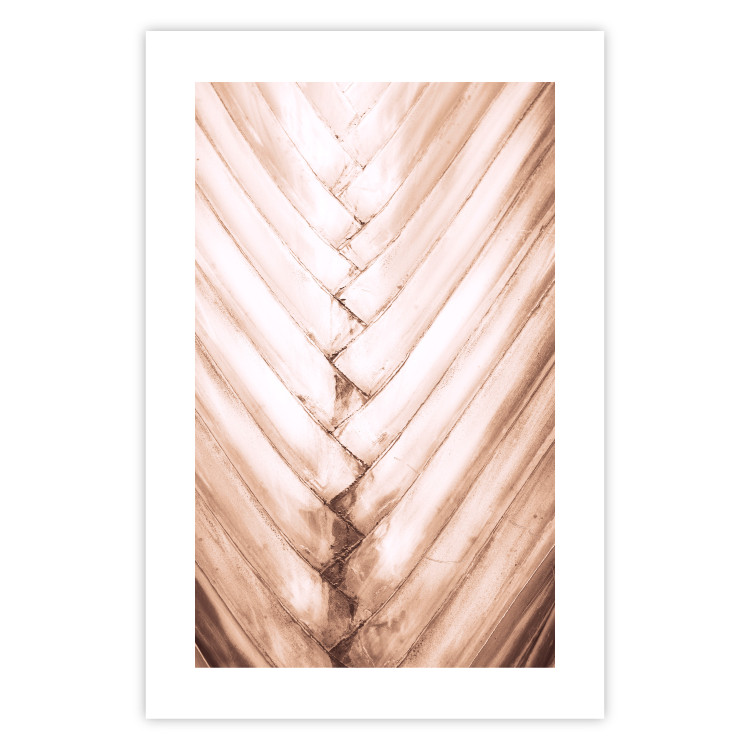 Wall Poster Palm Structure - tropical texture of light wooden planks 135306 additionalImage 5