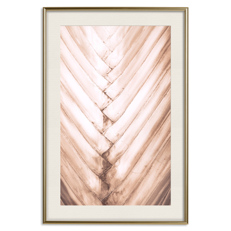 Wall Poster Palm Structure - tropical texture of light wooden planks 135306 additionalImage 24