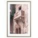 Poster Juliet's Balcony - architecture of red bricks against the backdrop of an Italian town 135906 additionalThumb 16