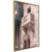 Poster Juliet's Balcony - architecture of red bricks against the backdrop of an Italian town 135906 additionalThumb 8
