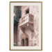 Poster Juliet's Balcony - architecture of red bricks against the backdrop of an Italian town 135906 additionalThumb 22
