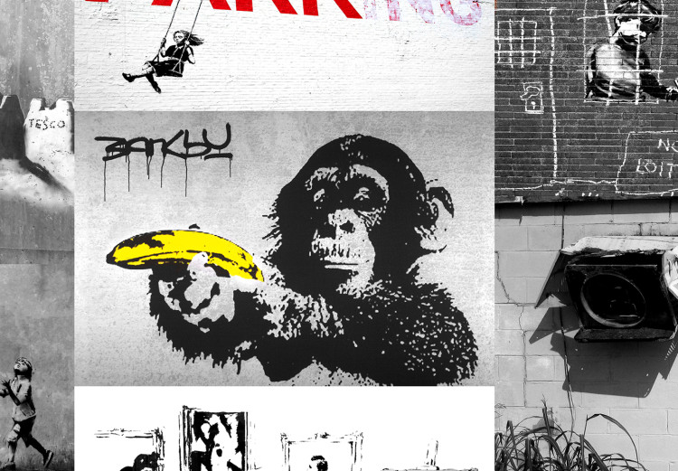 Large canvas print Street Art: Banksy [Large Format] 136506 additionalImage 4