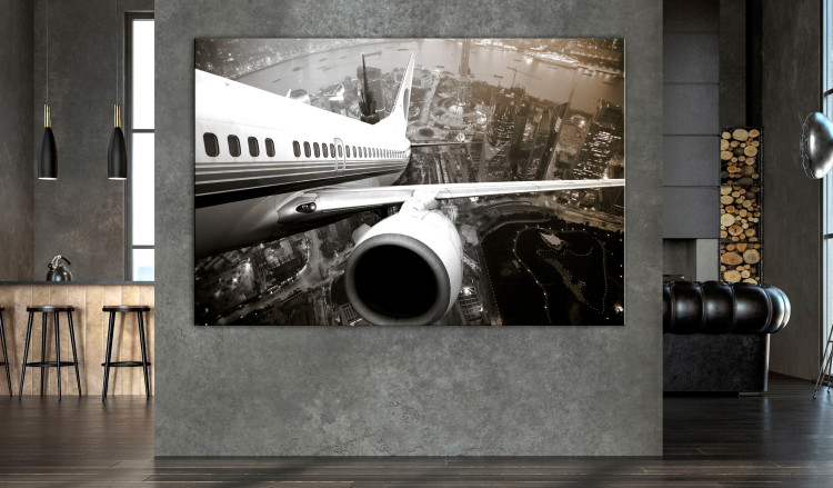 Large canvas print Airplane Take Off [Large Format] 137606 additionalImage 5