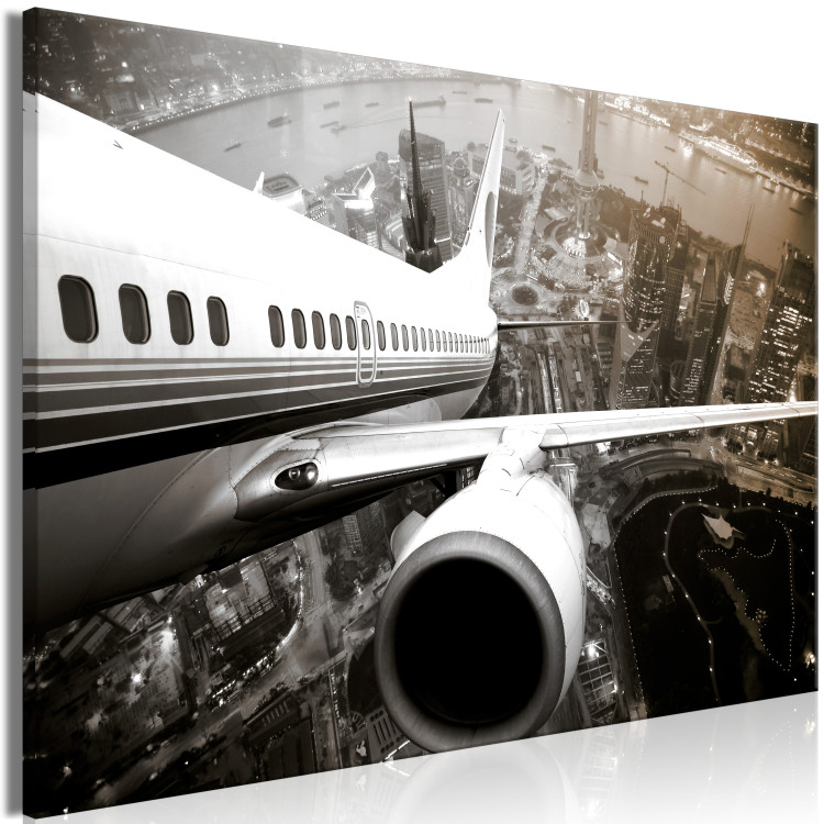 Large canvas print Airplane Take Off [Large Format] 137606 additionalImage 3